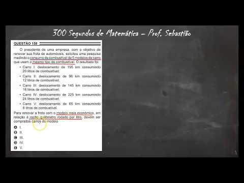 ENEM 2018 - Questão 158 - Razão e Proporção