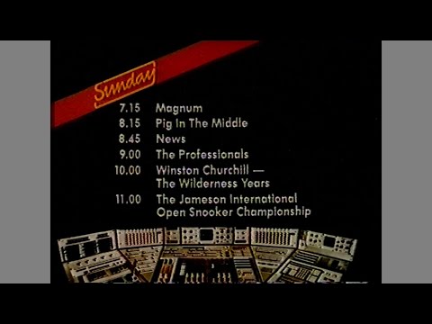 ITV LWT 20.9.1981 - Autumn '81 season theme with programme menu for Sunday afternoon and evening