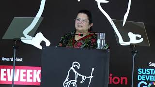 Mrs. Rajashree Birla giving inaugural speech at Mahatma Award 2019