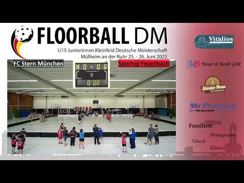 FC Stern München vs. Sportvg Feuerbach (PL5) - Floorball U15 Juniorinnen Kleinfeld DM 2022