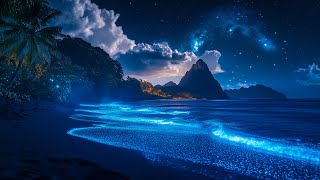 Gentle Ocean Waves with Serene Music to Melt Away Stress and Guide You into Peaceful Sleep