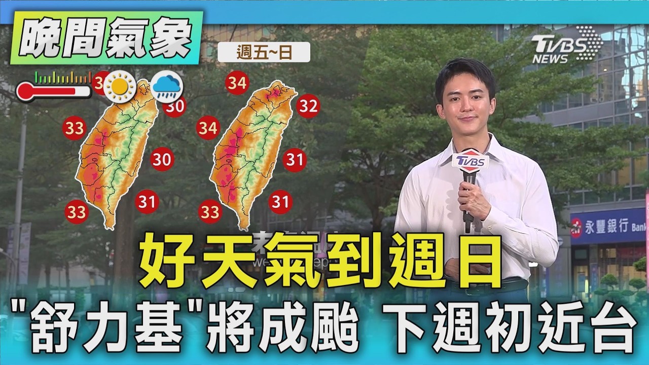 天氣/好天氣到週日 「舒力基」將成颱 下週初近台|氣象主播 吳軒彤|TVBS氣象站|TVBS新聞20260923 @TVBSNEWS01