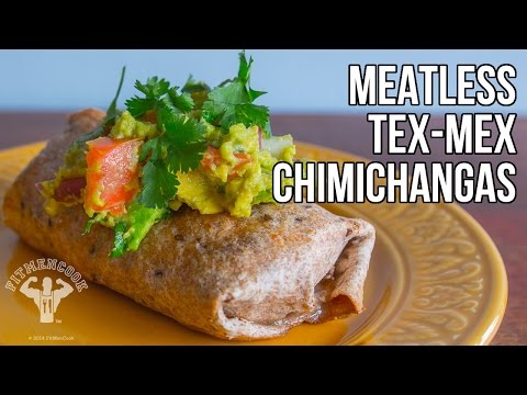Meatless Tex-Mex Chimichanga Recipe / Chimichangas Sin Carne Horneadas