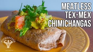 Meatless Tex-Mex Chimichanga Recipe / Chimichangas Sin Carne Horneadas
