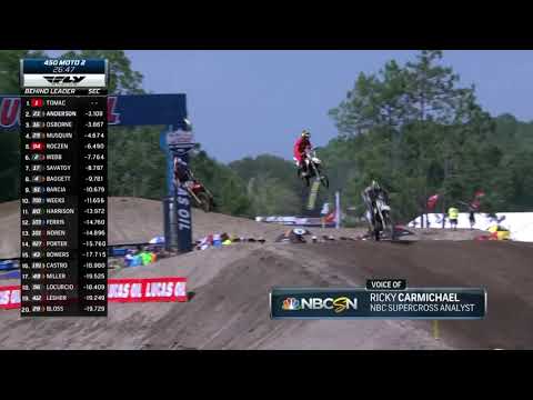 2019 Florida National - 450 Moto 2 Anderson, Osborne and Musquin battle