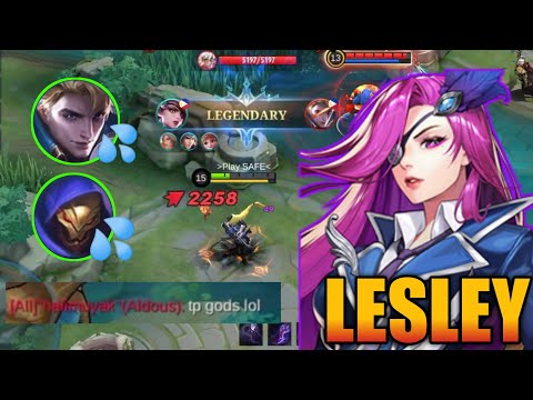 DEADLY SNIPER LESLEY!! DELETE META HEROES - TOP GLOBAL LESLEY GAMEPLAY ~ MOBILE LEGENDS BANG BANG