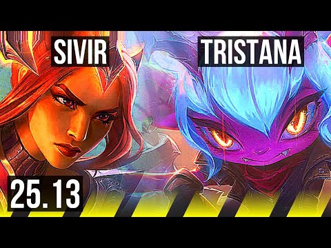 SIVIR & Pyke vs TRISTANA & Rakan (ADC) | 6k comeback, Dominating | KR Diamond | 25.13