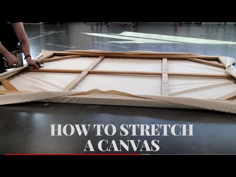 How to Stretch a Canvas onto Stretcher bars