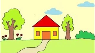 Hướng dẫn vẽ ngôi nhà đơn giản bằng phần mềm Paint