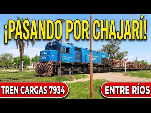 IMPONENTE CARGA: Locomotora 7934 por Chajarí Ferrocarril Urquiza 21-10-2026