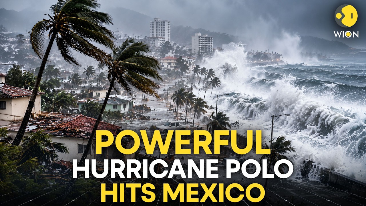 Powerful Hurricane Polo Batters Mexico, Triggers Heavy Rain And Huge Waves | WION Originals