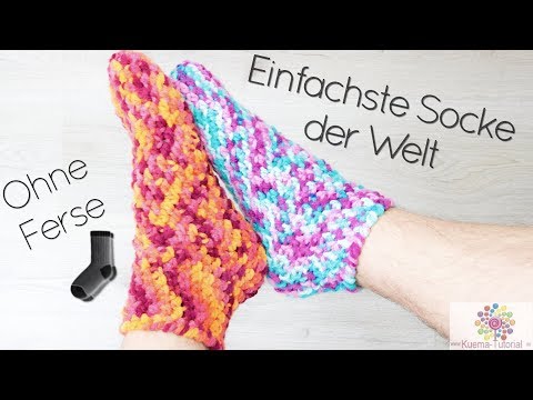 Easy Peasy Socken - Häkeln Ohne Ferse |Schnell | Einfach | für Anfänger
