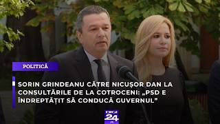 Sorin Grindeanu, la consultările de la Cotroceni: „PSD e îndreptățit să conducă Guvernul”