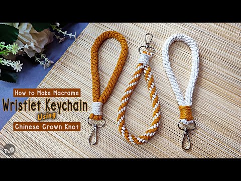 Jak zrobić brelok na bransoletkę z makramy za pomocą chińskiego węzła korony