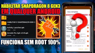 COMO ATIVAR O PROCESSADOR SNAPDRAGON 8 GEN3 EM QUALQUER CELULAR ? ATRAVÉS DO GLTOOLS | NO ROOT⏫