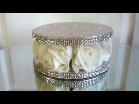 DIAMANTE FLOWER CAKE SEPARATOR