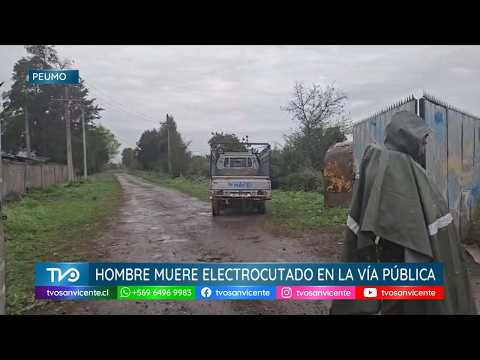 Hombre muere electrocutado en la vía pública en Peumo