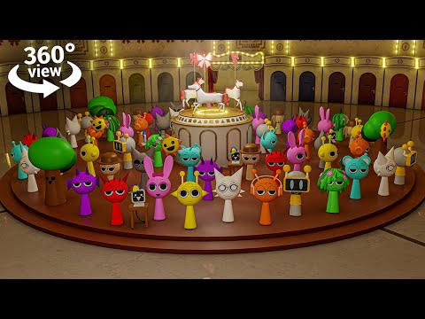 Squid Game x Sprunki - Mingle Game in VR 360°!