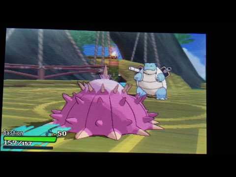 Pokemon Moon Battle Tree Super Singles FAIL - Don't Mess with a Custap Blastoise.