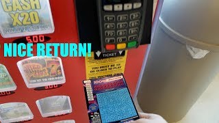 Only scanning the barcodes! Nice Return! Cashwords Ohio Lottery