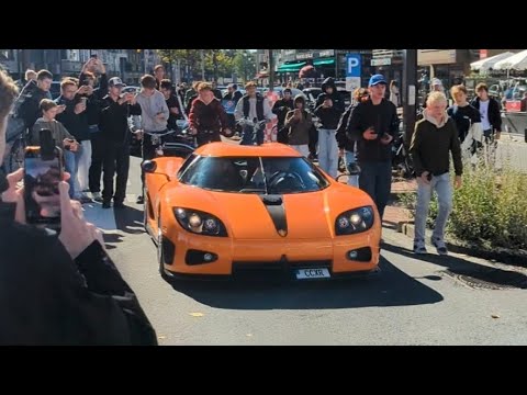 $2 million Koenigsegg CCXR causing chaos during ZGP Knokke - McLaren Senna, Valour, Porsche 918,....