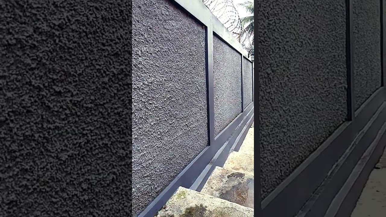 taukah anda pagar kamprotan biasanya warna abu2muda pilar  abu2 tua#shorts