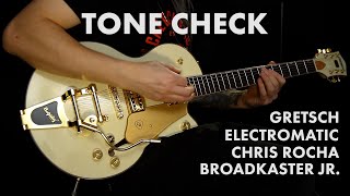 Video thumbnail for TONE CHECK: Gretsch Electromatic Chris Rocha Broadkaster Jr Demo | Cream City Music by Cream City Music