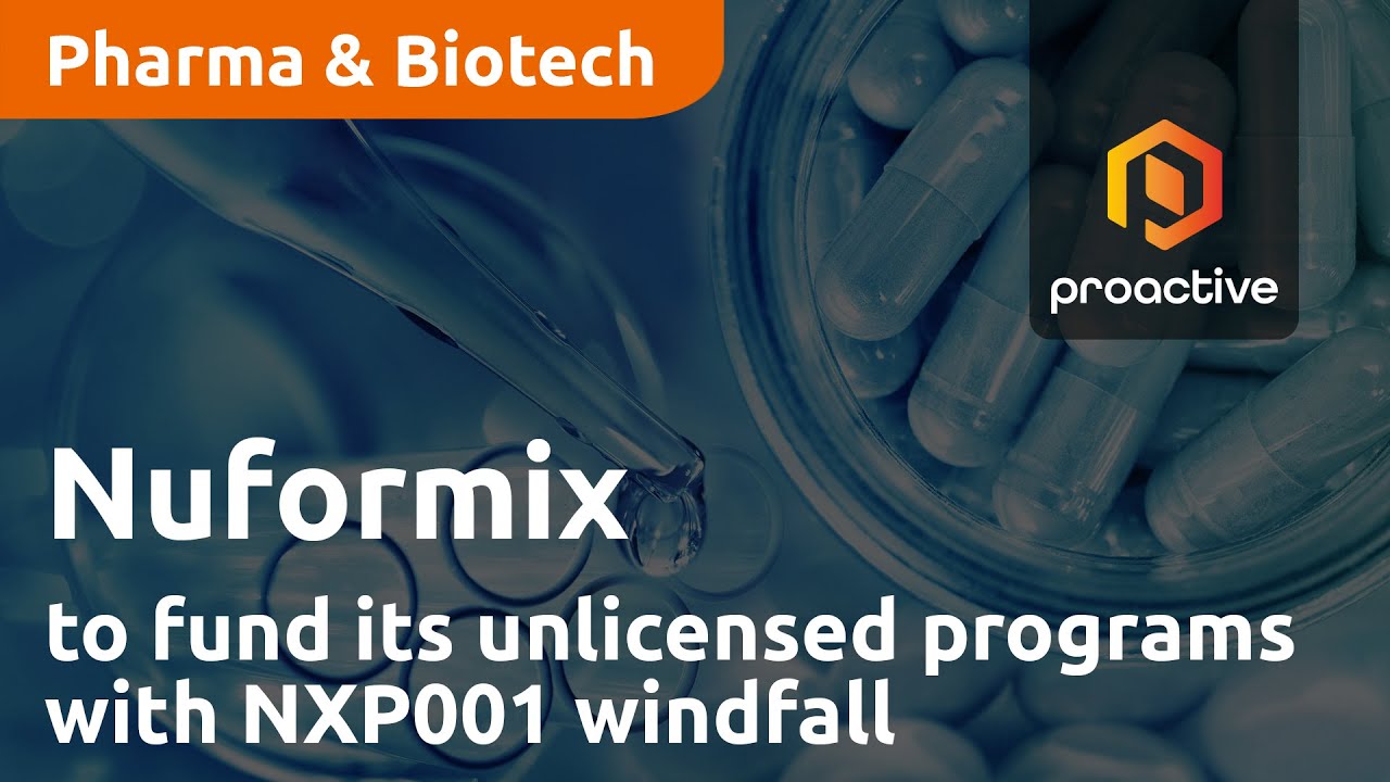Nuformix to fund its unlicensed programs with NXP001 windfall