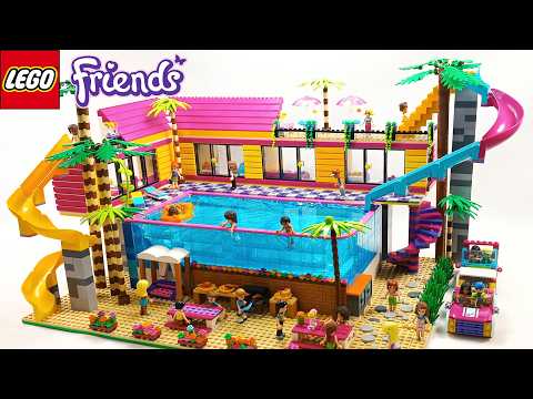 LEGO Friends Holiday Resort: Giant Swimming Pool and Amazing Slides!