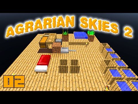 Minecraft Mods Agrarian Skies 2 - HAMMER TIME !!! [E02] (Modded Skyblock)