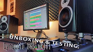 Video thumbnail for Dynaudio BM5-mkIII active monitor speakers, unboxing & testing by Kraakmusic1