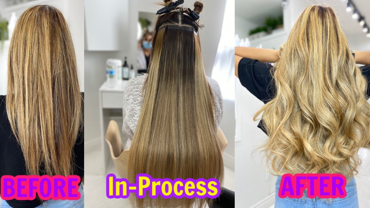 Getting 24 inch Hair Extension Transformation | Reaction & Reveal