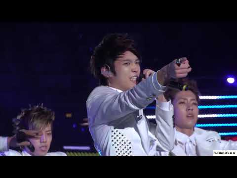 111231 mbc gayo daejun paradise, btd, be mine - woohyun fancam