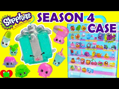 Shopkins SEASON 4 Glitzi Collector's Case Display with 8 EXCLUSIVES Video
