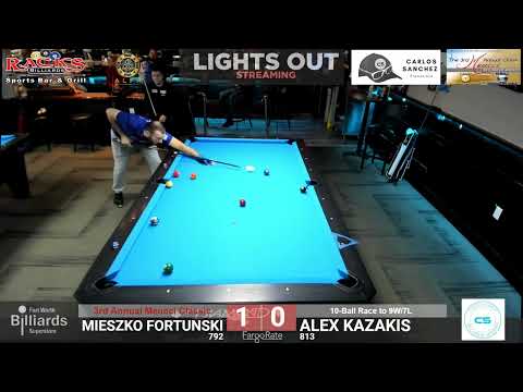 Mieszko Fortunski vs Alex Kazakhs | 3rd Annual Meucci Classic at Racks Billiards Sanford FL 11/11/22