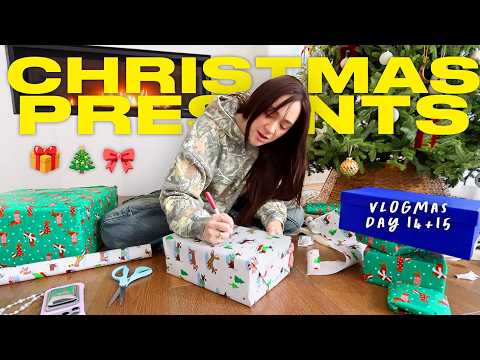 Wrap Christmas Presents With Me!! ❄️🎁🎄 Vlogmas Day 14 + 15