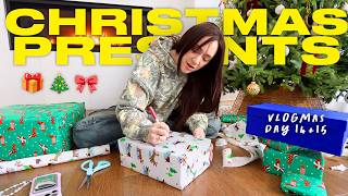Wrap Christmas Presents With Me!! ❄️🎁🎄 Vlogmas Day 14 + 15