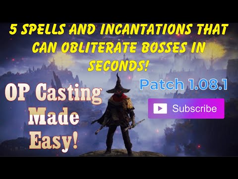 5 OP Spells and Incantations that will turn you into an Elden Ring GOD! 🧙‍♀️ 🔥 ⚡️ (Patch 1.08.1)