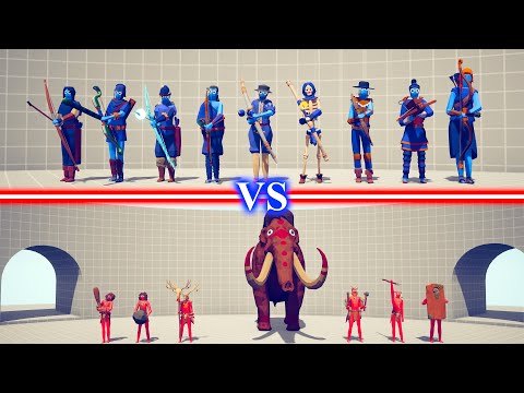 ARCHERS TEAM vs TRIBAL TEAM - Totally Accurate Battle Simulator TABS