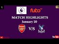 Arsenal VS Crystal Palace | English Premier League | Full Match Highlights | 8K