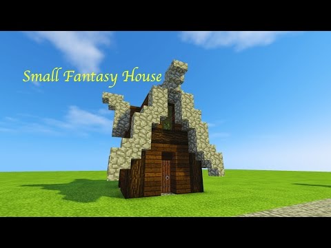 Vanillaraccoon - Minecraft | Let's Build - SMALL FANTASY HOUSE(Transformed Village House)