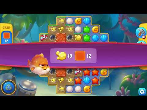 Fishdom 2735 Hard Level - NO BooSTERS