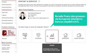 BAWAG eBanking Termin ausmachen - türkische Übersetzung