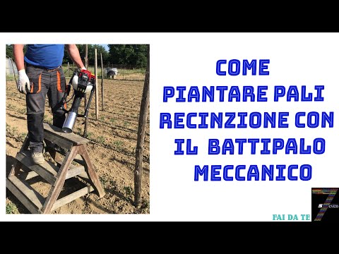 Come piantare Pali recinzione con il  Battipalo meccanico