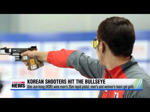 Coreia do Sul obtém três medalhas de ouro no tiro AG