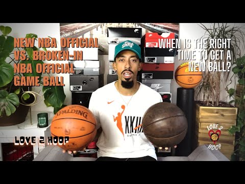 Leather Basketball Evolution: New Spalding vs. Worn-in Spalding Comparison