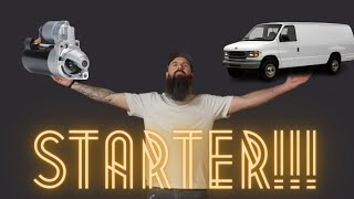 How To Replace Starter 1997 1998 1999 2000 2001 2002 2003 2004 2005 2006 2007 Ford E350 6.8L V10