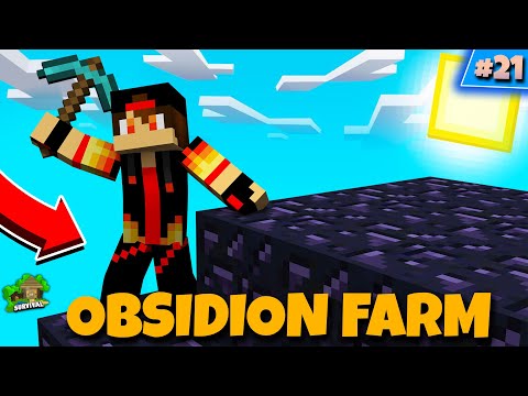 Minecraft Automatic Wither Obsidian Farm In Minecraft Survival (Ep - 21) | Gausuch Gamer