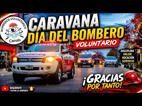 Caravana por el Día del Bombero Voluntario 2026 🚨🚒🚒🚒