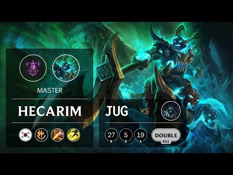 Hecarim Jungle vs Karthus - KR Master Patch 9.8